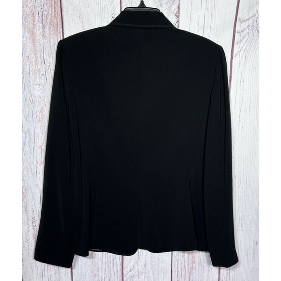 Tahari Arthur S. Levine Woman’s Black Blazer Jacket Dress Up Workwear Size 10 - Picture 2 of 9